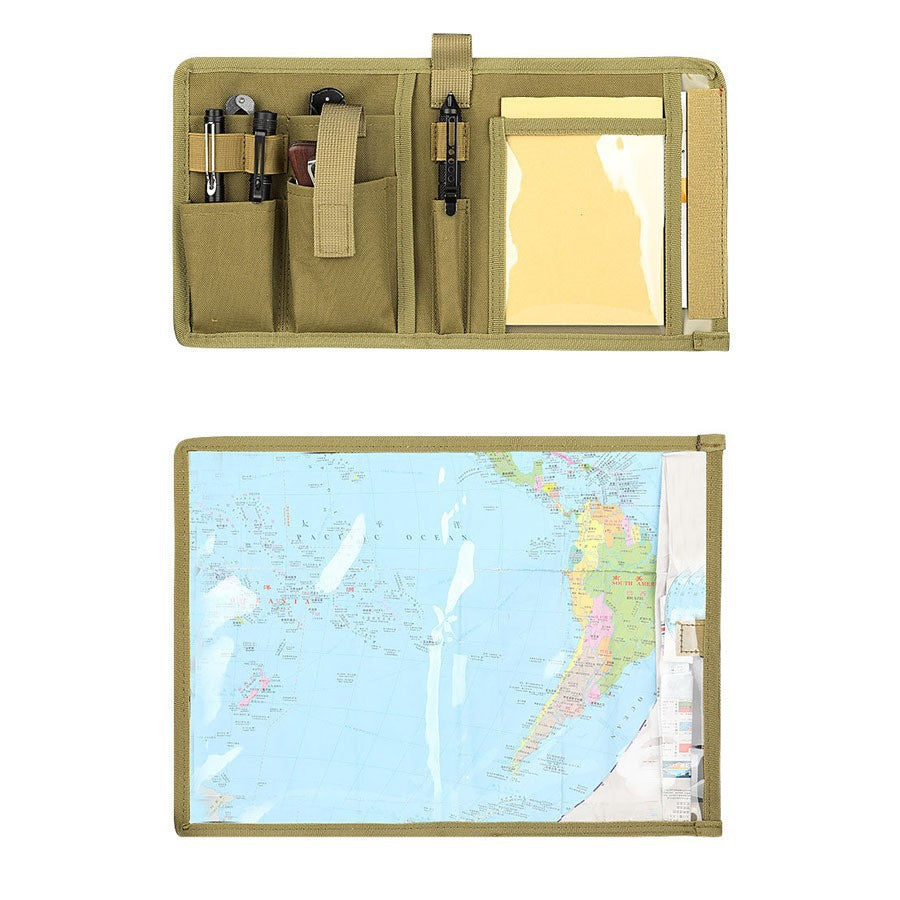 Nylon Waterproof Map Pocket Diary Pencil Case Outdoor Camouflage Oxford Cloth