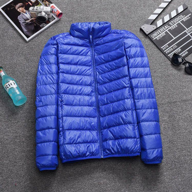 Men's Short Plus Size Lightweight Feather Jacket