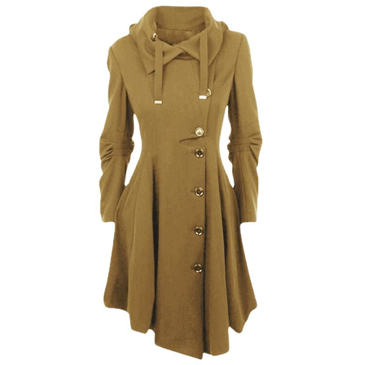 Women Slim Long Trench Coat