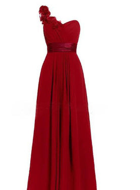 Women's Multi Colored Slanted Neck Sleeveless Strapless Long Dress