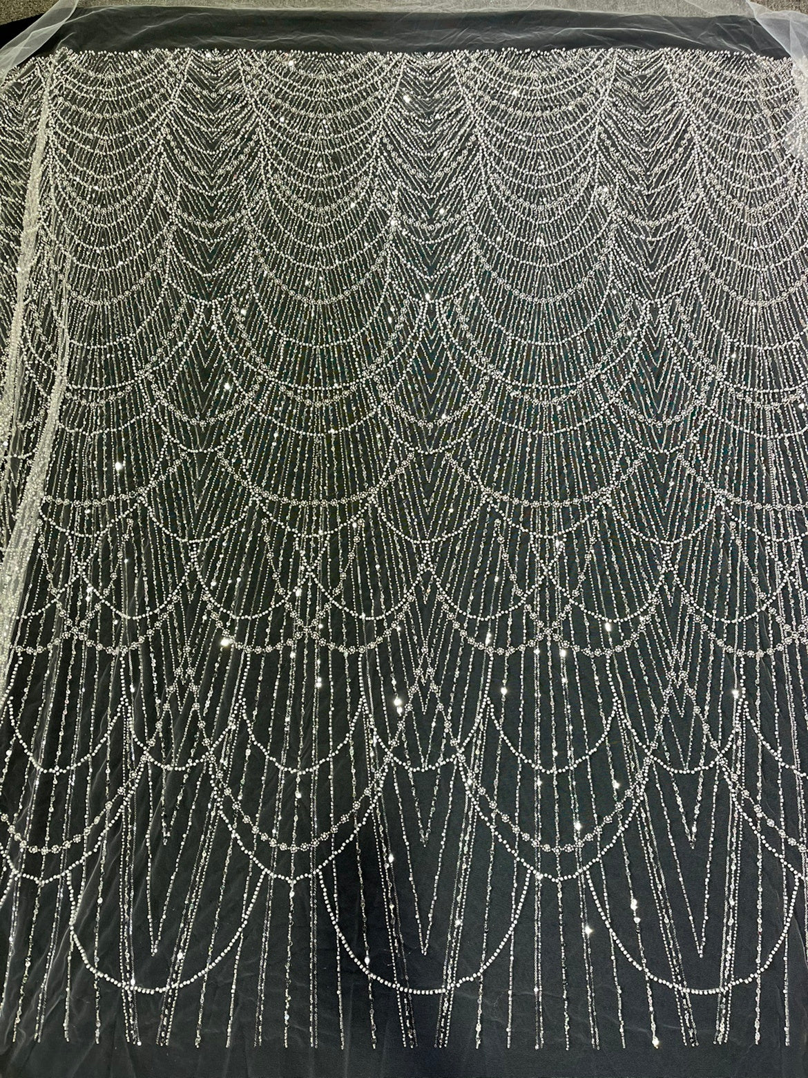 Embroidered Lace Fabric For Evening Dress