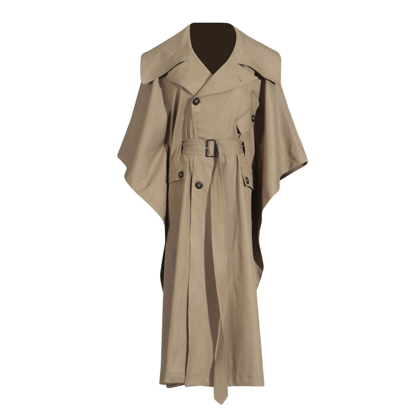 Cape Trench Coat For Women Fall Long