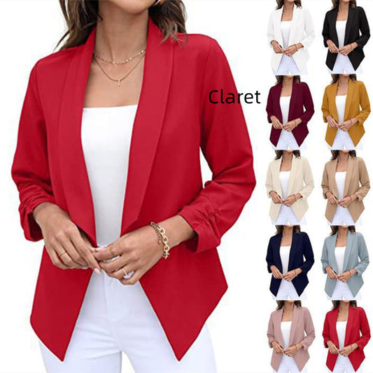 Women's Blazer Free Iron Casual Professional Suit