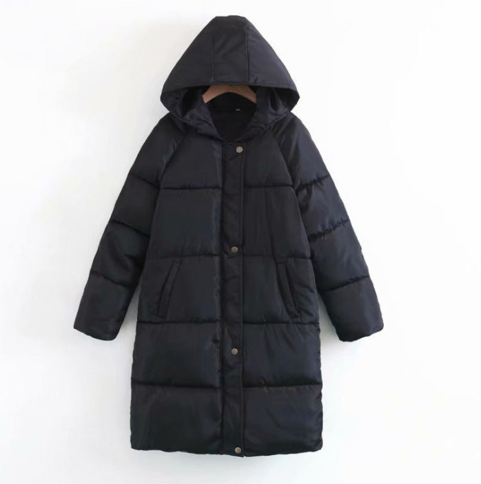 Thickened And Widened Hooded Coat Bread Ladies Jacket