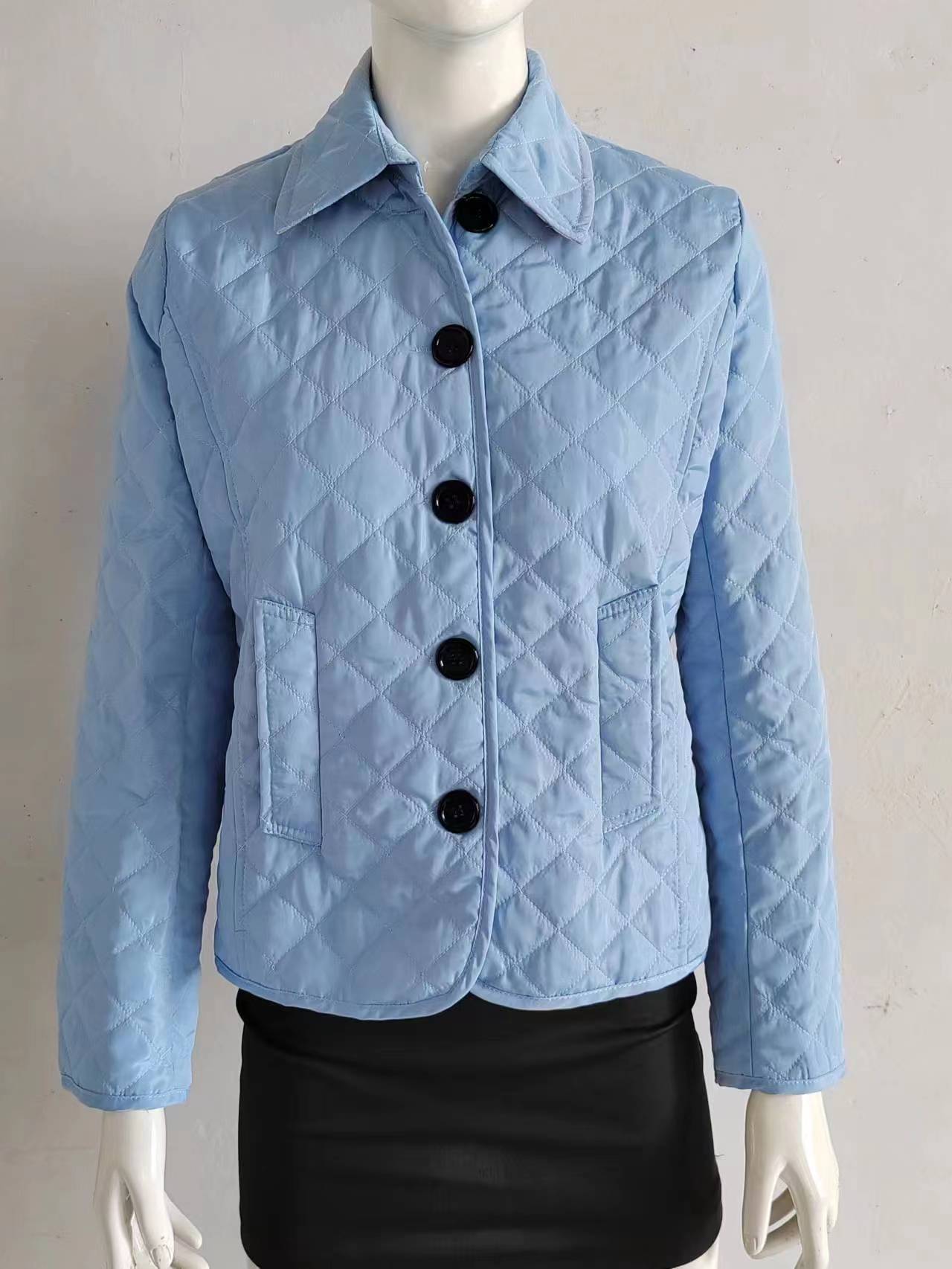 Women Elegant Lapel Cotton-padded Jacket