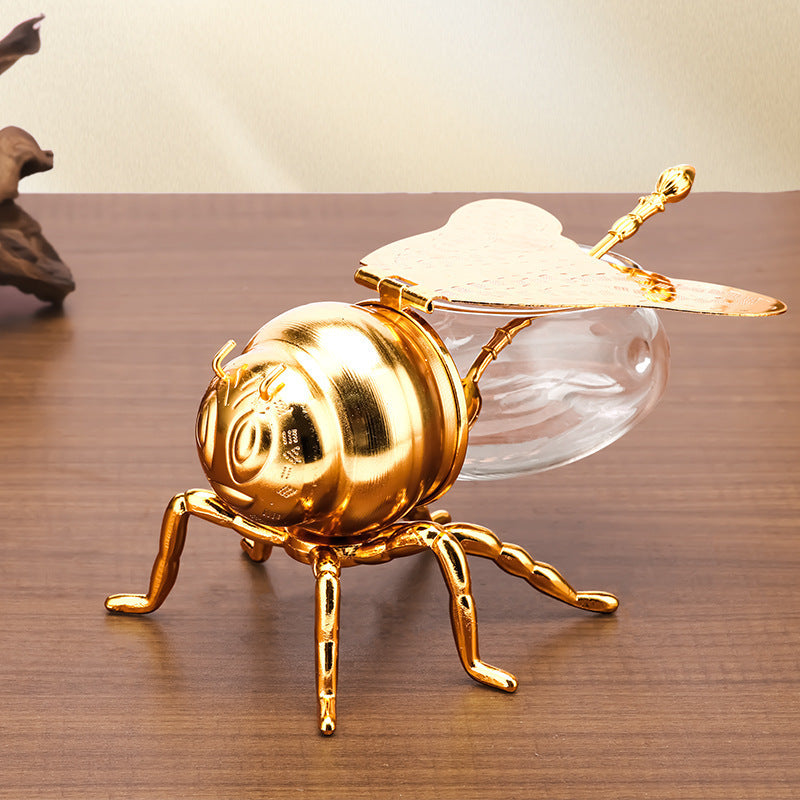 Bee Shaped Honey Jar with Spoon