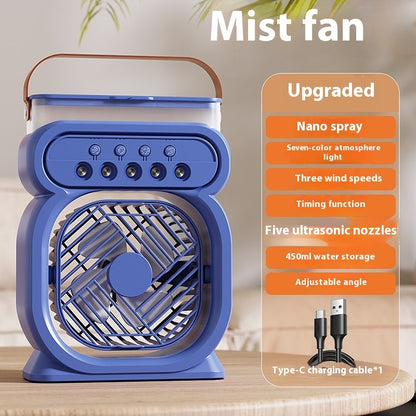 3 In 1 Portable Air Conditioner with LED Night Lights