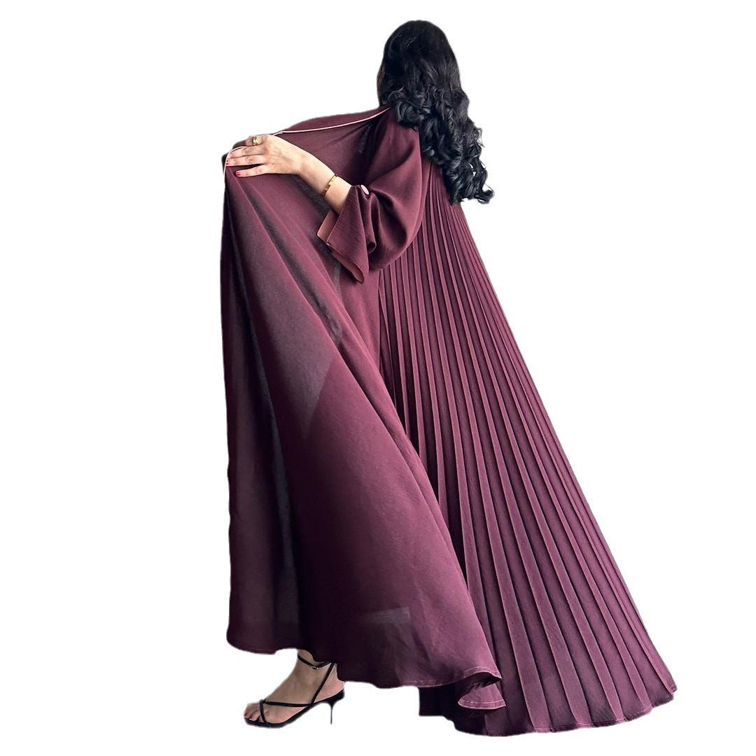 Cardigan Long Dress Women's Clothing Dress Autumn And Winter Elegant Robe Trench Coat