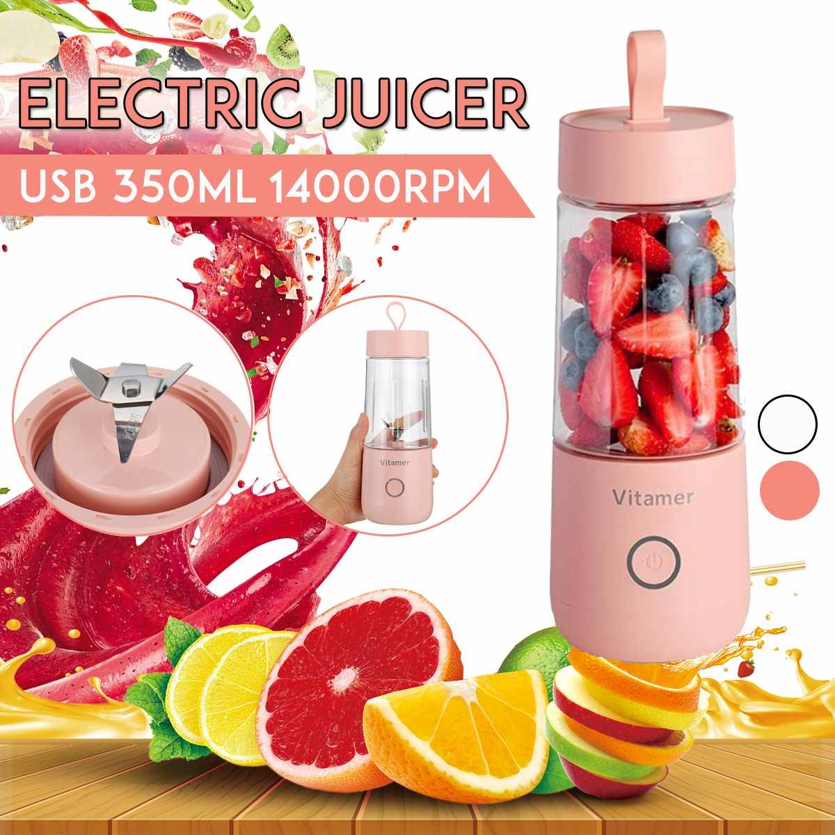 350ml Portable Electric Blender for Juicing - USB Rechargeable Juicer - Mallora Shop