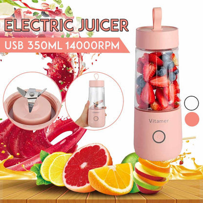 350ml Portable Electric Blender for Juicing - USB Rechargeable Juicer - Mallora Shop