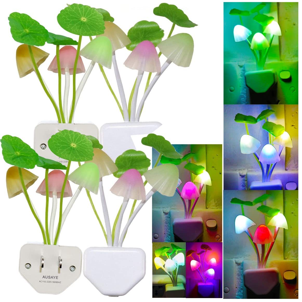 New LED Mushroom Night Light