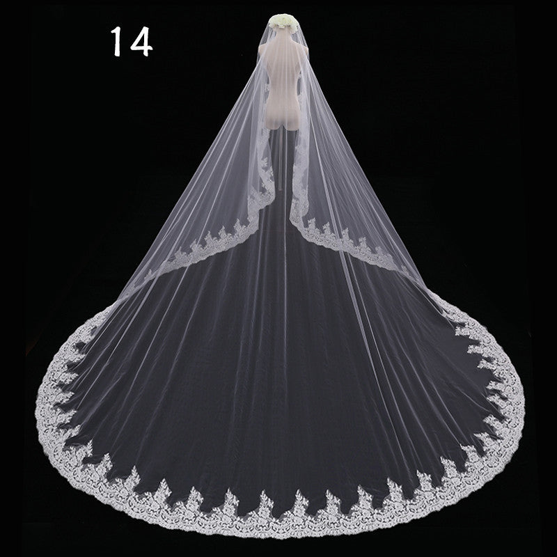 Bride Wedding Master Wedding Veil Long Long Tail