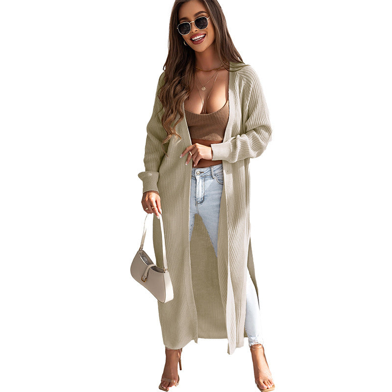 Women Long Knitted Cardigan