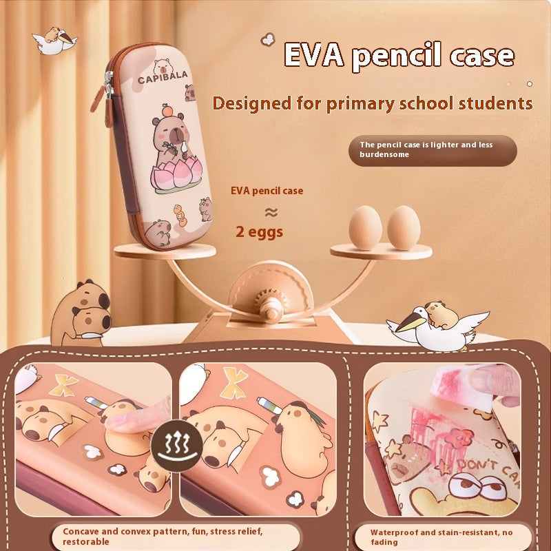 Cartoon 3D Three-dimensional Capabala Children's Stationery Box