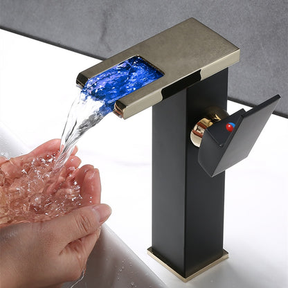 High End Copper Waterfall Faucet for Luxurious Bathroom Experience - Mallora Shop