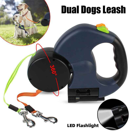 Retractable Dog Leash for Small Dogs with Lights