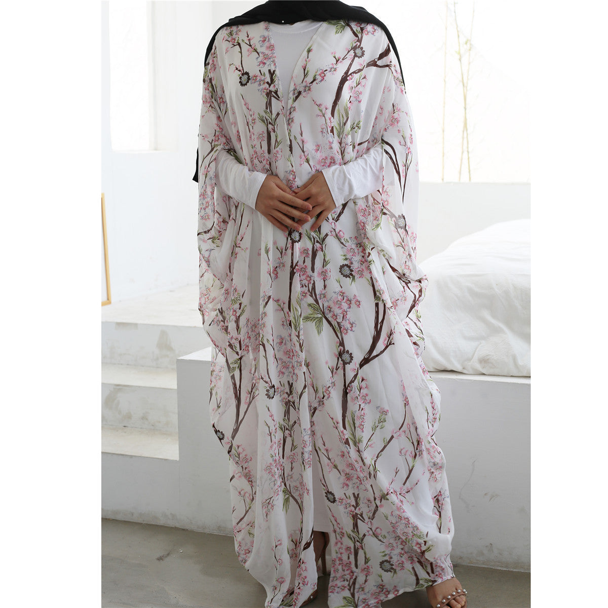 Slim Bat Sleeves Thin Robe Girl