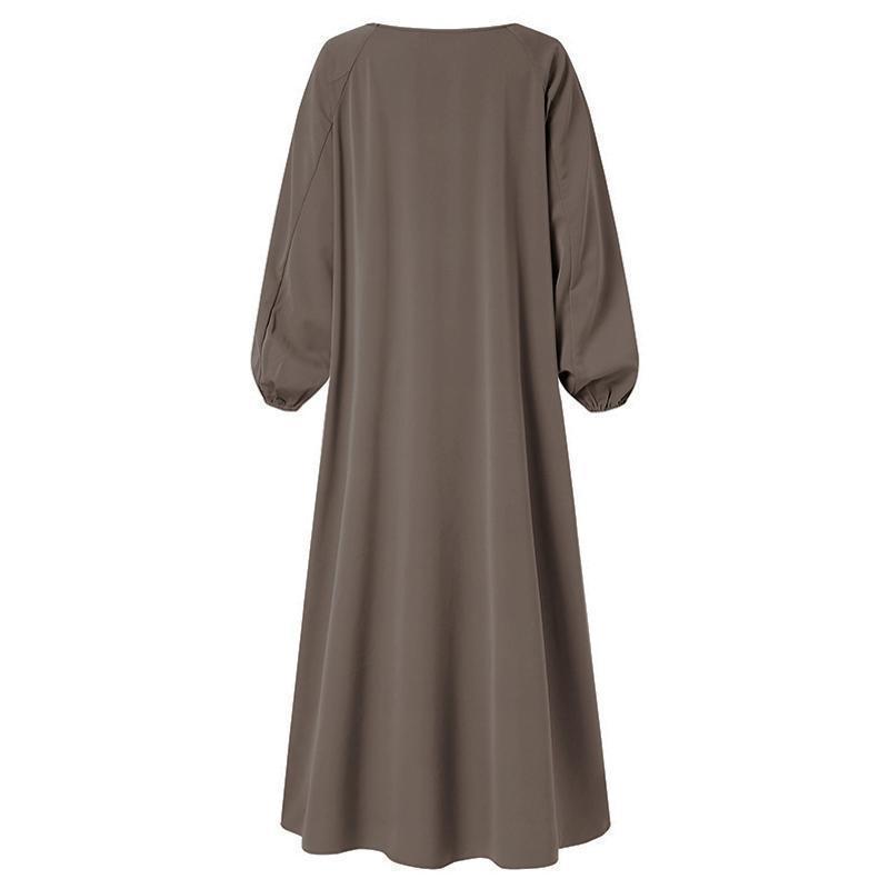 Temperament Pendeln Einfarbig Kleid Islamischen Muslimischen Lose Robe