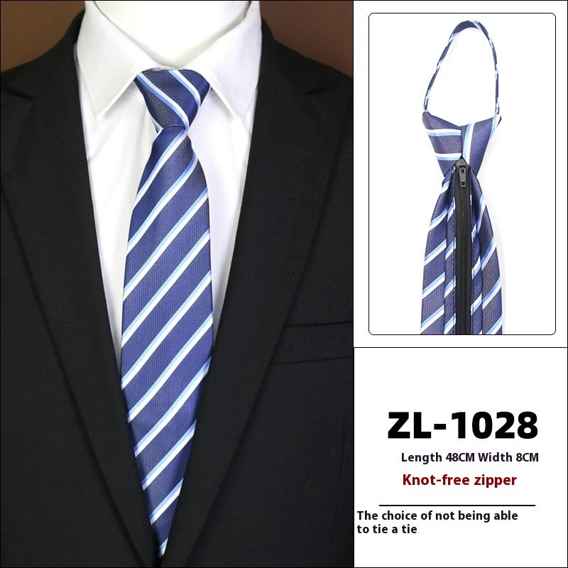 Men's Formal Wear Business Zipper Tie-free