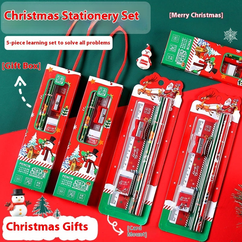 Christmas Small Gift Learning Stationery Suit Creative Practical Stationery