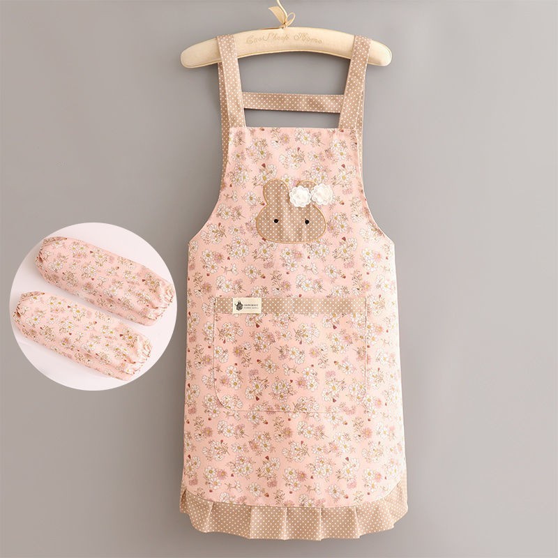 Adults Korean Version Of The Cute Rustic Temperament Breathable Canvas Apron