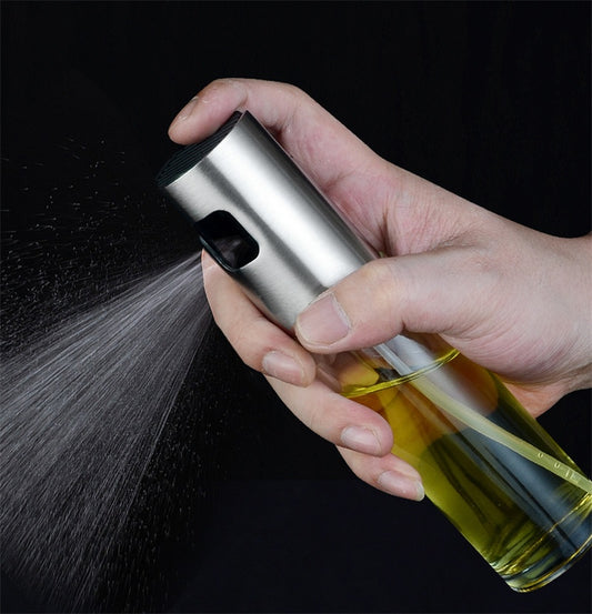 Stainless Steel Grill Kitchen Cooking Oil Spray Bottle