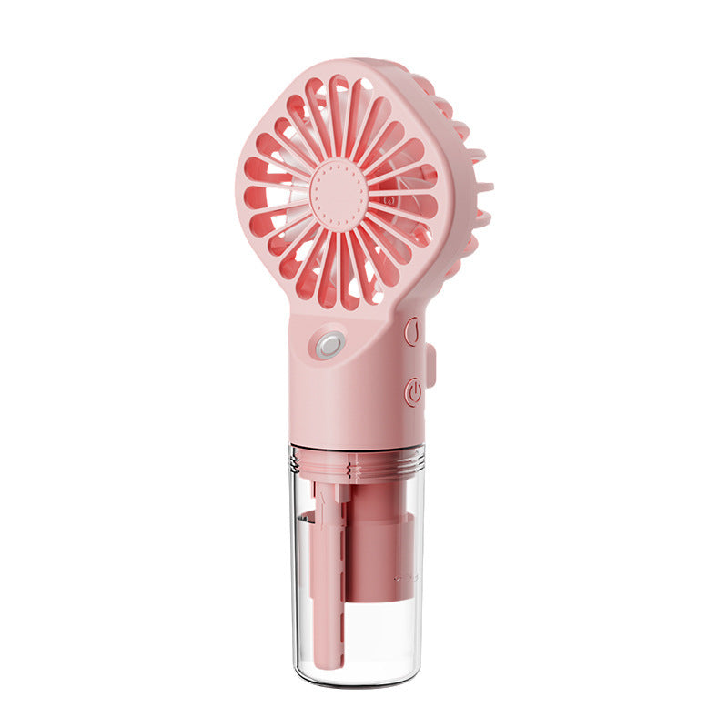 Portable Handheld Spray Fan - 4-Speed USB Cooling Mist Fan for Instant Refreshment - Mallora Shop