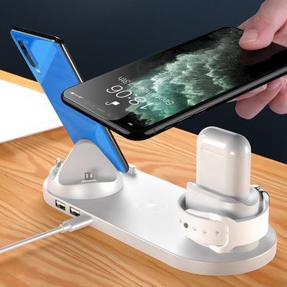 6in1 Fast Wireless Charging Compatible With iPhone and Apple Watch