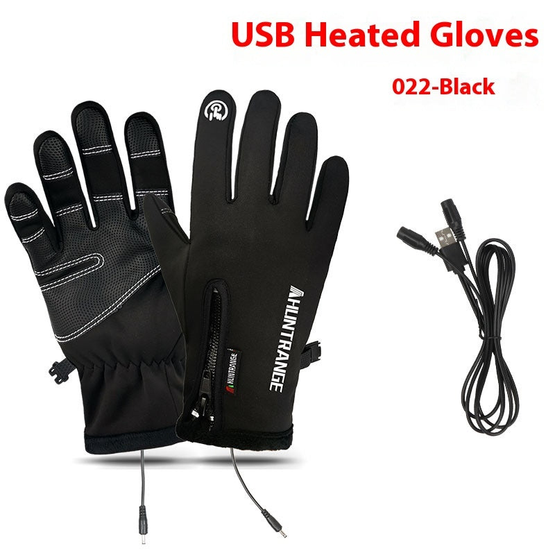 USB Electric Heating Heating Gloves Winter Outdoors Sports Skiing Warm Waterproof Non-slip