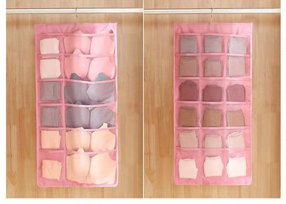 Double-Sided Hanging Bag for Underwear Storage