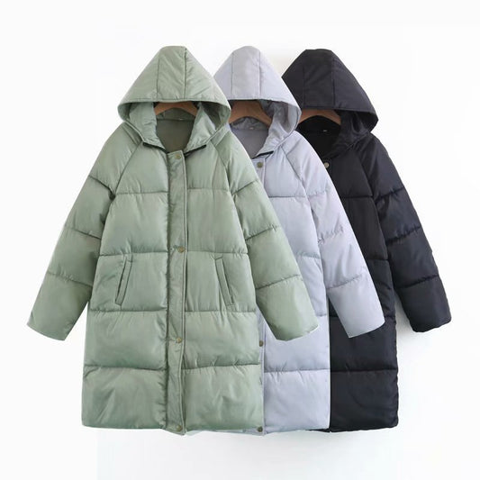 Thickened And Widened Hooded Coat Bread Ladies Jacket