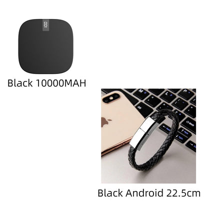 10000 mAh Mini Power Bank with Fast Input and Digital Display