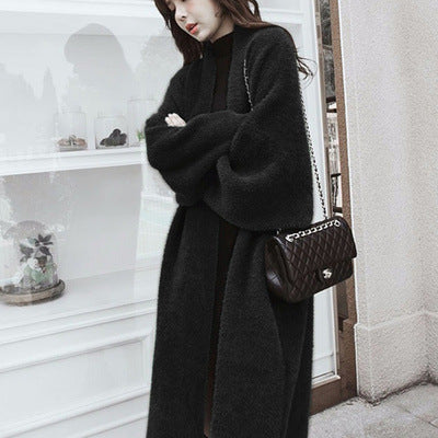 Solid Color Long Fashion All-match Sweater For Women