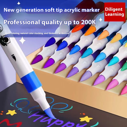 Soft Head Acrylic Marker Pen Suit Soft Head