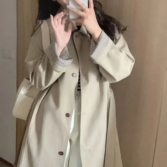 Korean Style Windbreaker Early Autumn Coat Women's Small