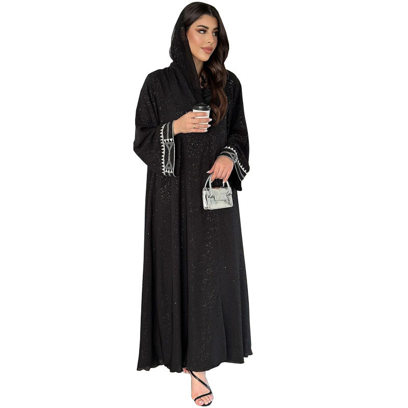 Abito cardigan abaya arabo musulmano modesto da donna