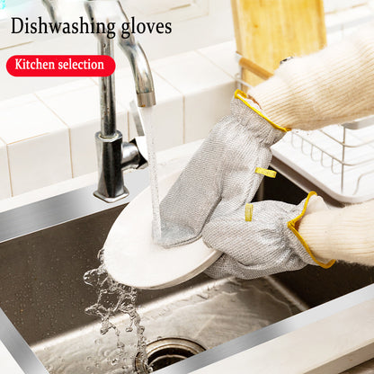 Bamboo Fiber Non-Oily Dishwashing Gloves for Eco-Friendly Cleaning - Mallora Shop