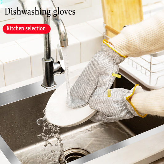 Bamboo Fiber Non-Oily Dishwashing Gloves for Eco-Friendly Cleaning - Mallora Shop