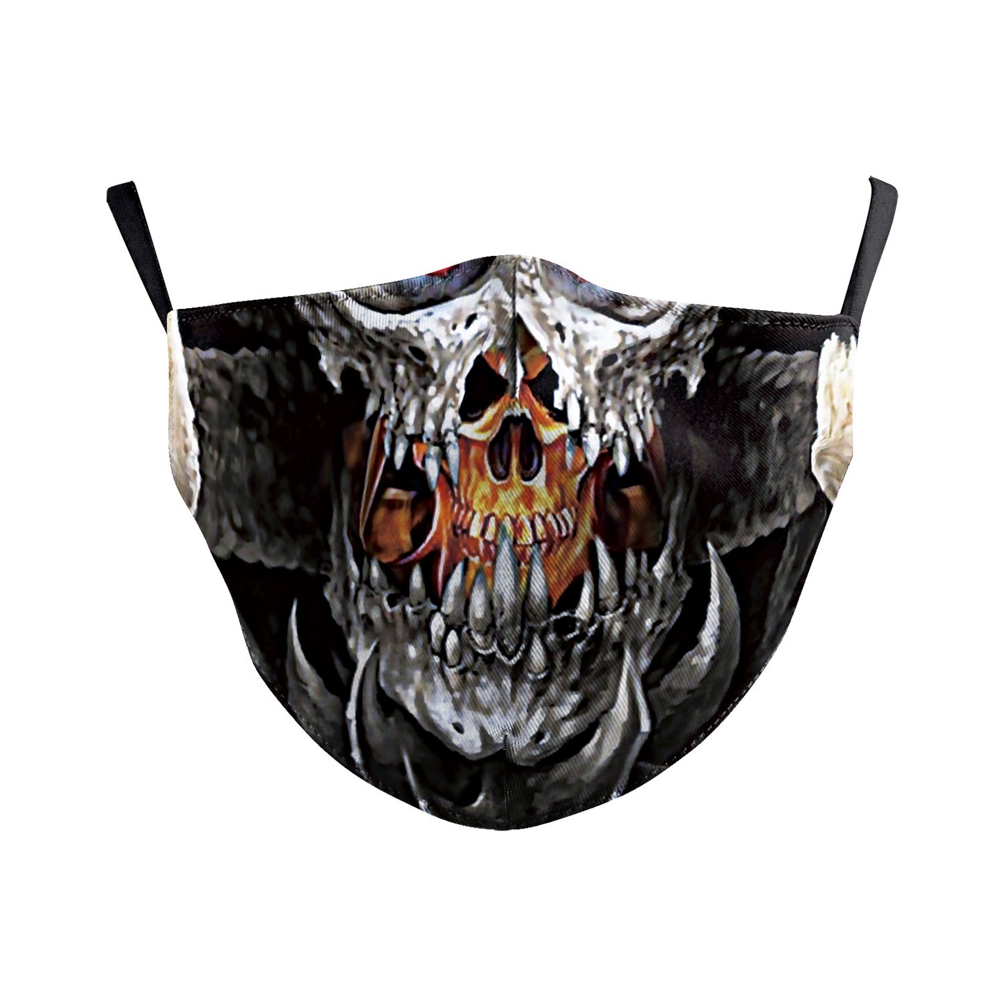 Digital Printing Wansheng Ghost Face Skull Double-layer Dust Mask