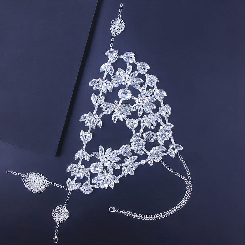 Fashion Half Face Rhinestone Mask - Elevate Your Style with Sparkling Details