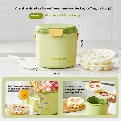 Camping Outdoor Press Ice Cube Insulation Barrel