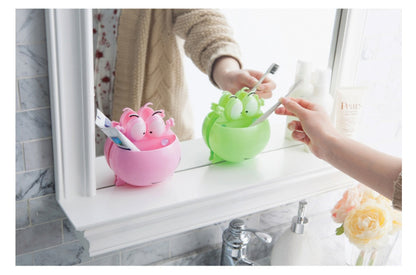 Creative Cartoon Frog Toothbrush Holder