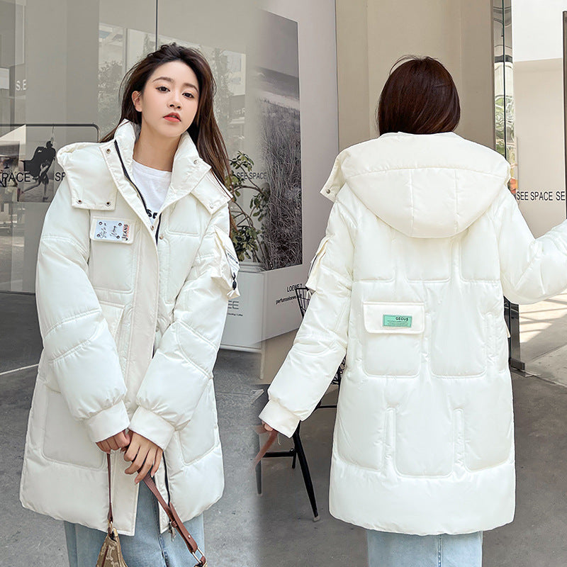 Women Candy-colored Down Cotton-padded Jacket