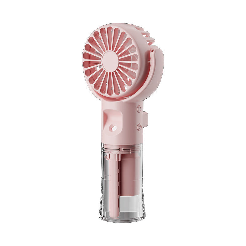 Portable Handheld Spray Fan - 4-Speed USB Cooling Mist Fan for Instant Refreshment - Mallora Shop