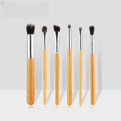 11 Bamboo Handle Makeup Brush Set