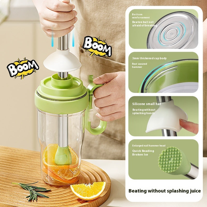 Shaker with Ice Tray and Muddler Stick