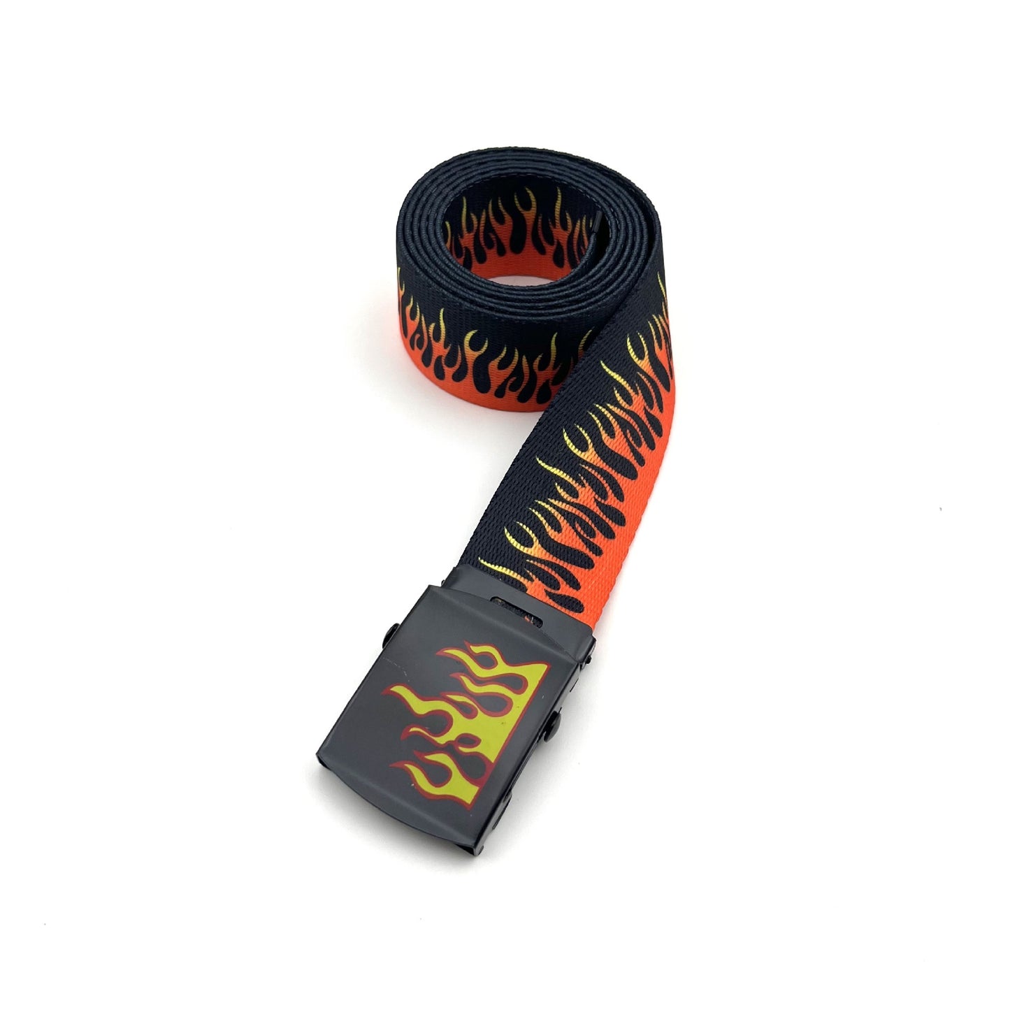 Fashion Hip Hop Personal Leisure Flame Canvas Belt