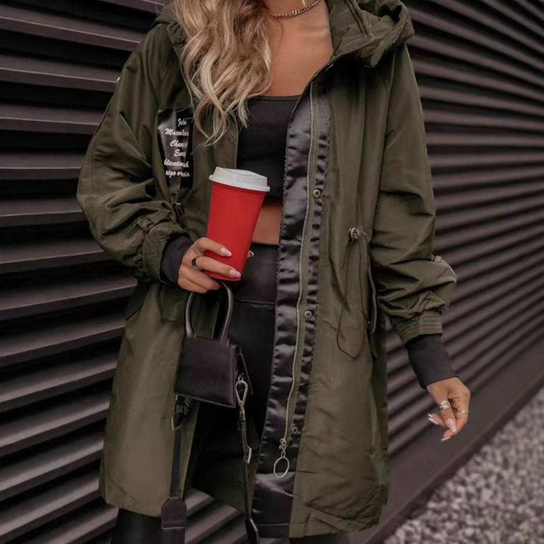 Mid-length Casual Coat For Women Anorak