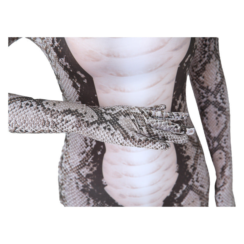 Hongbo Green Python Bodysuit Halloween