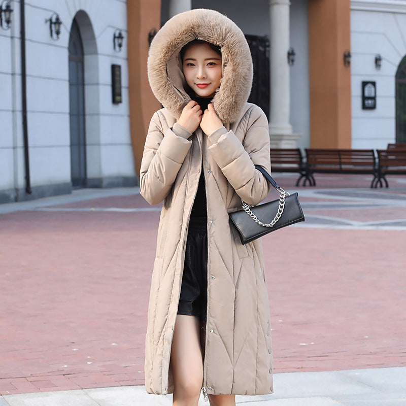 Women's Cotton-padded Coat Fashion Waist-controlled Thickened